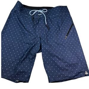 Lululemon Current State Linerless Swim Board Short, Size 34 Navy Hashtag *EUC